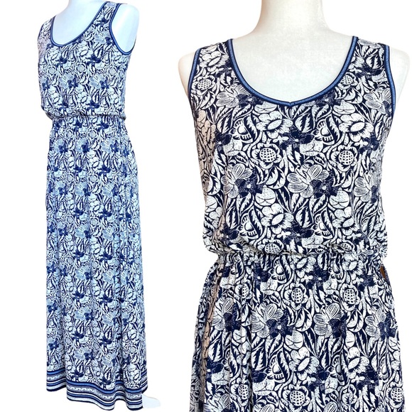 Max Studio Dresses & Skirts - NWT Max Studio Women’s sleeveless dress navy floral dress maxi dress-Sz XS